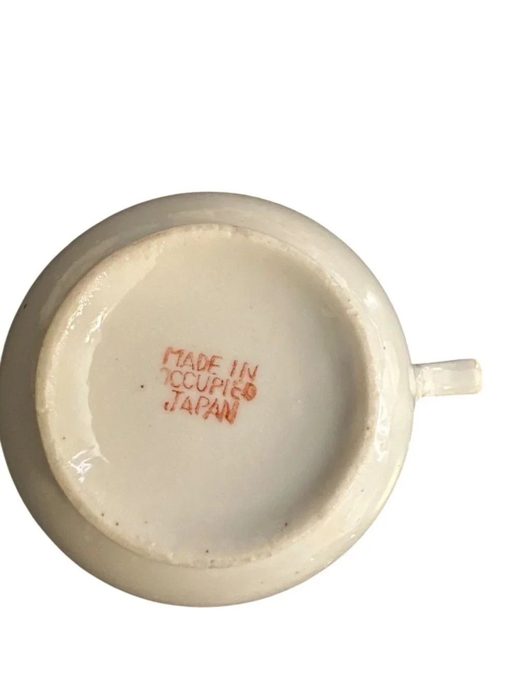 Vintage Made In Occupied Japan Floral Tea Cup & Saucer Set Hand-Painted Porcelai